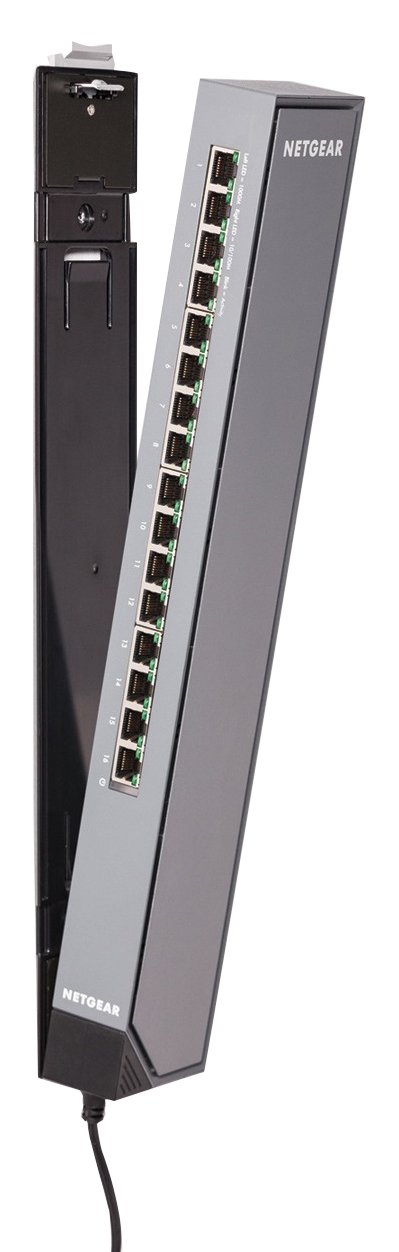 ルーター・ネットワーク機器 NETGEAR GSS116E-100JPS ネットギアジャパン、マグネット標準装備、設置場所に適した設置方法が